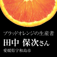 ブラッドオレンジの生産者　田中保次さん　愛媛県宇和島市